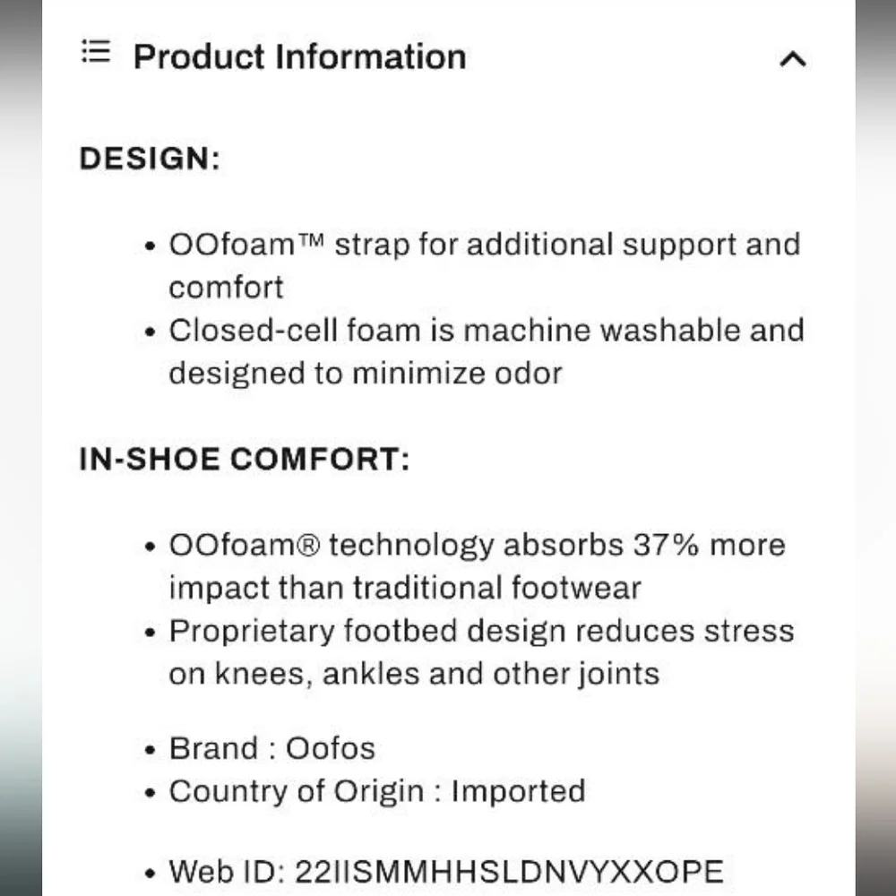 OOFOS OOahhh Recovery Black Foam Slide Sandal Slip On Original Men 10 Women 12 - Picture 9 of 13
